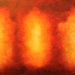 'Warm Glow", 16" x 30", Oil on canvas. $500.00